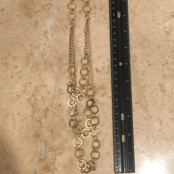 Layering style 3 in 1 gold necklace by Bonni J - Picture 3 of 6